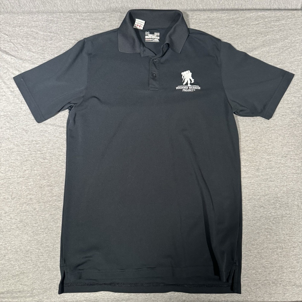 Under Armour Wounded Warrior Project Polo Shirt Mens M Veterans Military Army